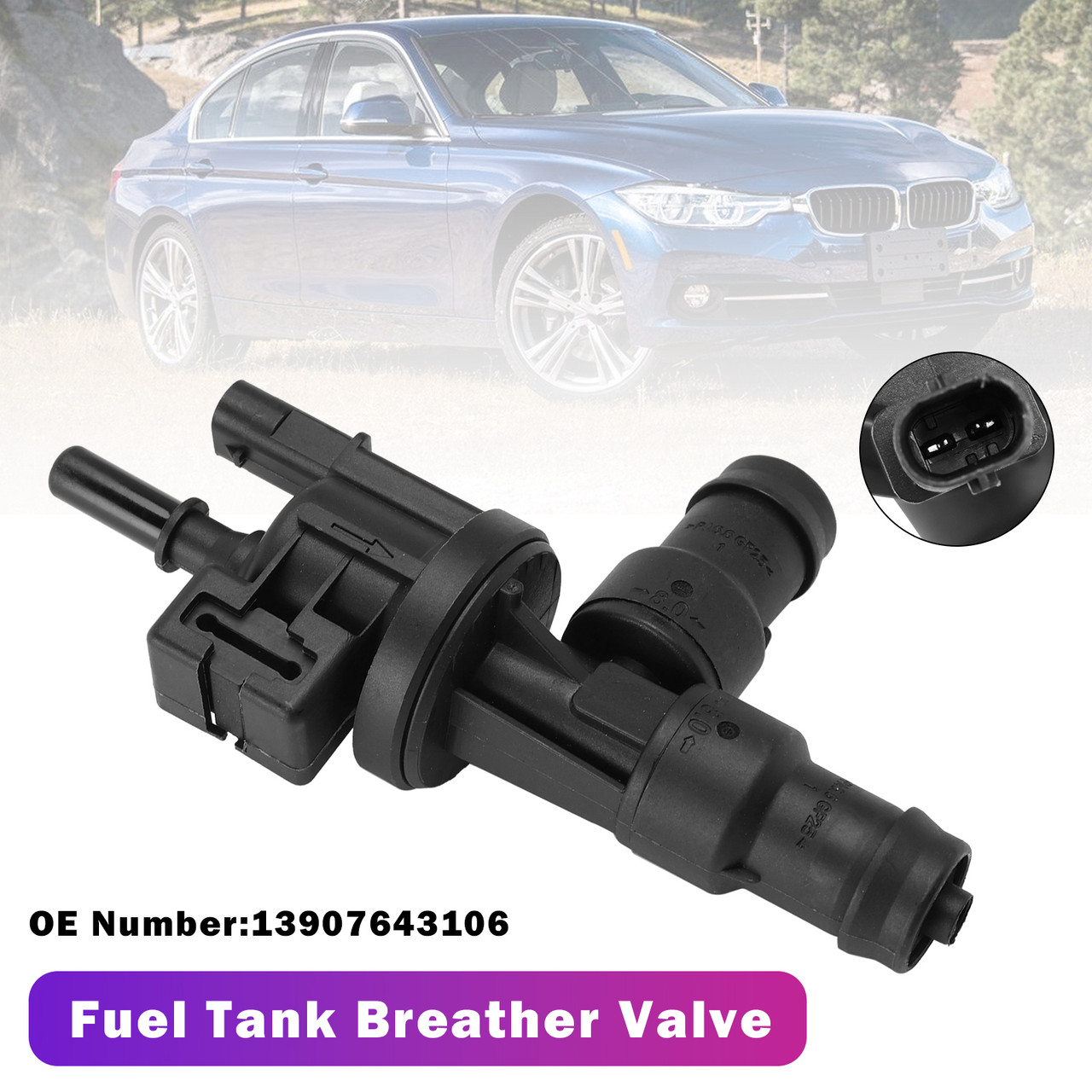 2018-2024 BMW M2 M4 X3 X4 Fuel Tank Breather Valve 13907643106 Generic
