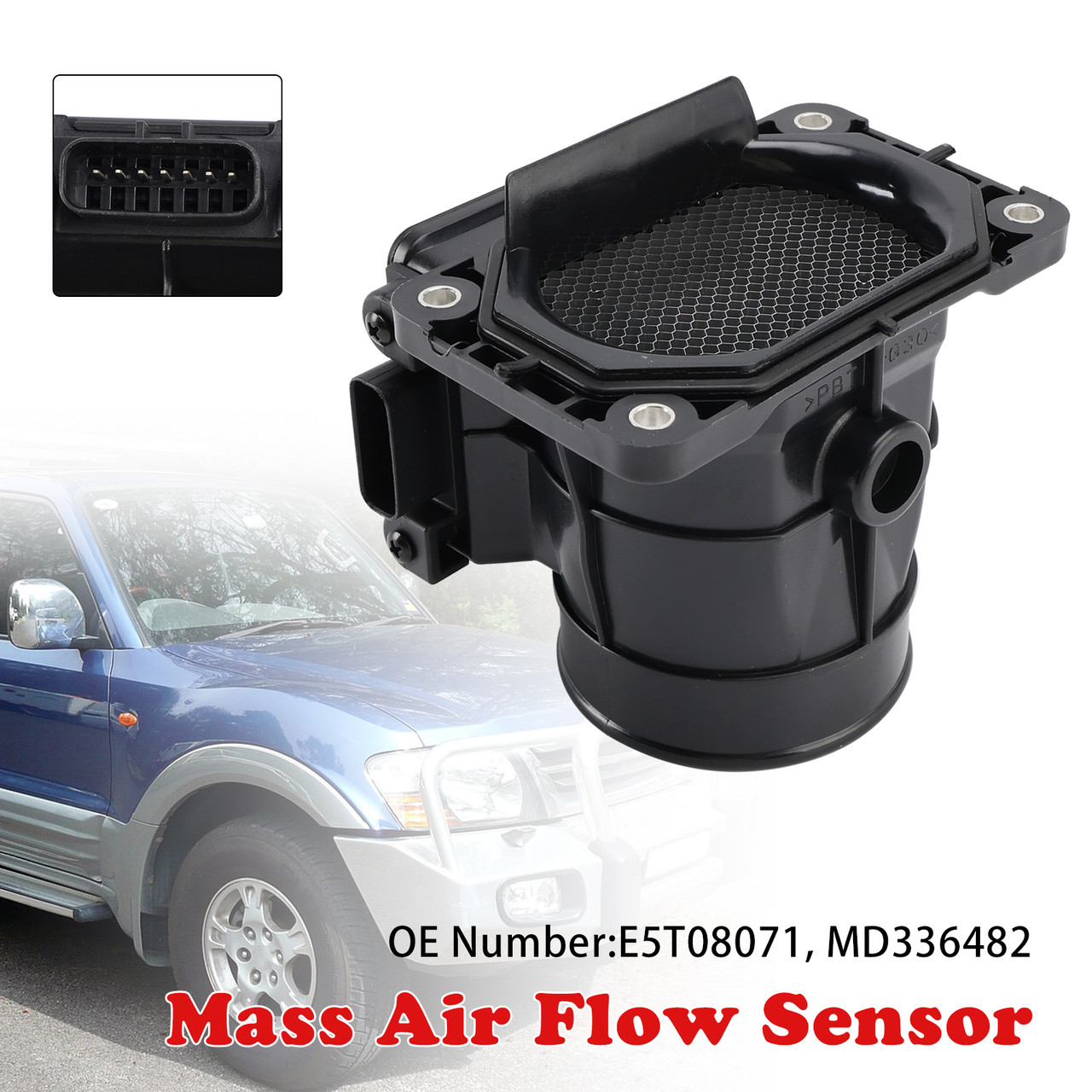 1998-2003 Mitsubishi Nimbus UG Mass Air Flow Meter Sensor E5T08071 Generic