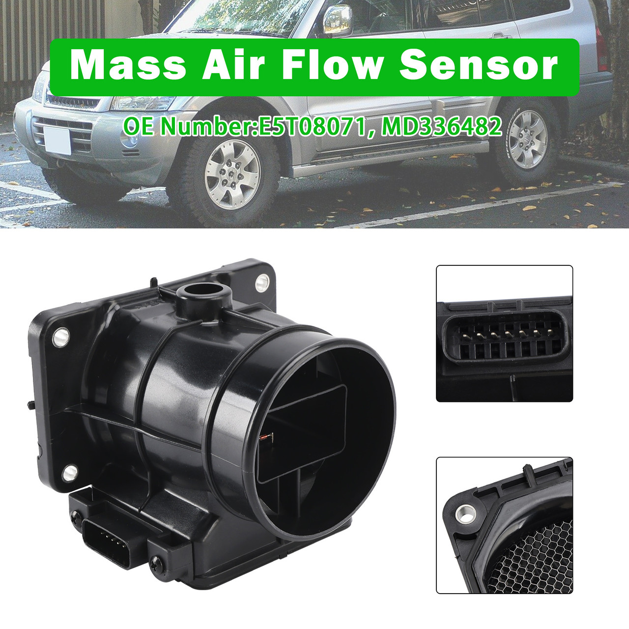 Mitsubishi Pajero NP (6G75, 3.8L) Mass Air Flow Meter Sensor E5T08071 Generic