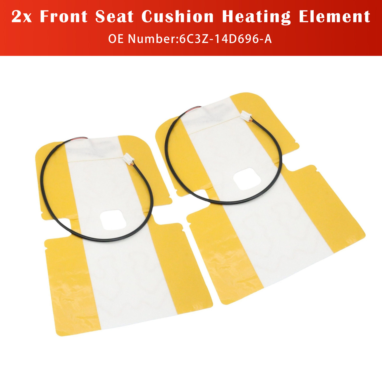 2005-2010 Ford F250 Super Duty Left & Right Front Seat Cushion Heating Element 6C3Z-14D696-A Generic