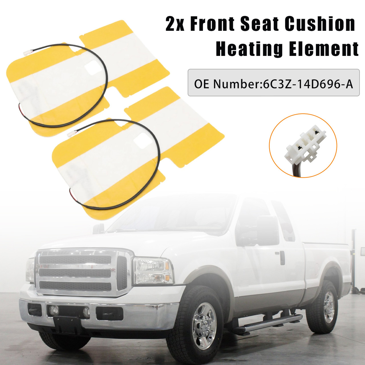 2005-2010 Ford F350 Super Duty Left & Right Front Seat Cushion Heating Element 6C3Z-14D696-A Generic