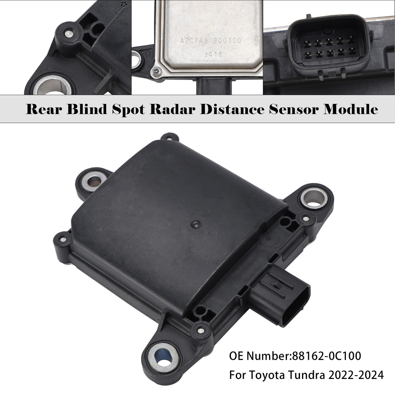 2022-2024 Toyota Tundra Rear Blind Spot Radar Distance Sensor Module 88162-0C100 Generic
