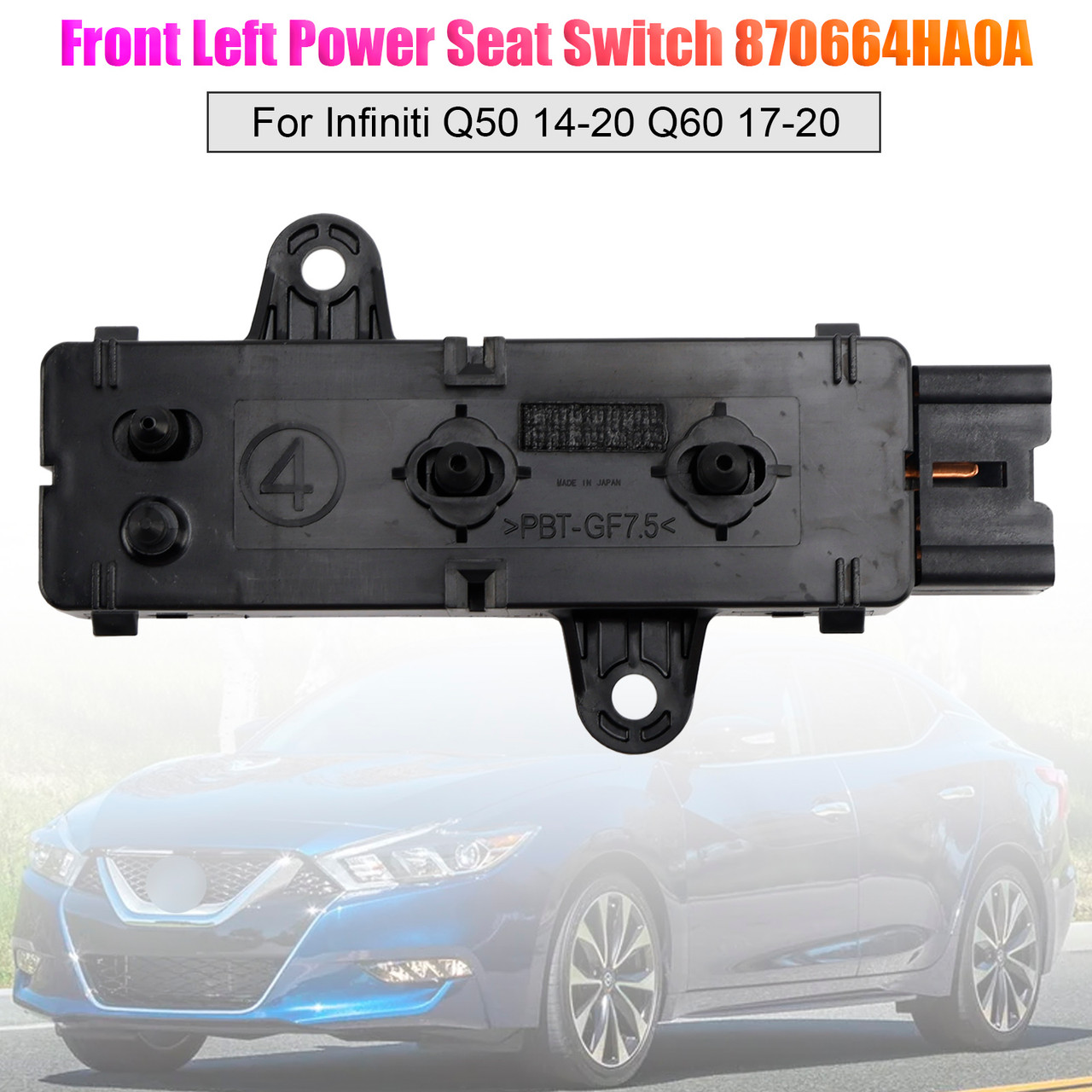 2009-2023 Nissan Maxima Front Left Power Seat Switch 870664HA0A Generic