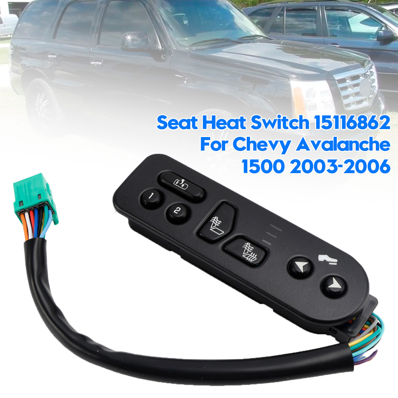 2003-2006 Chevrolet Tahoe Seat Heat Switch 15116862 Generic