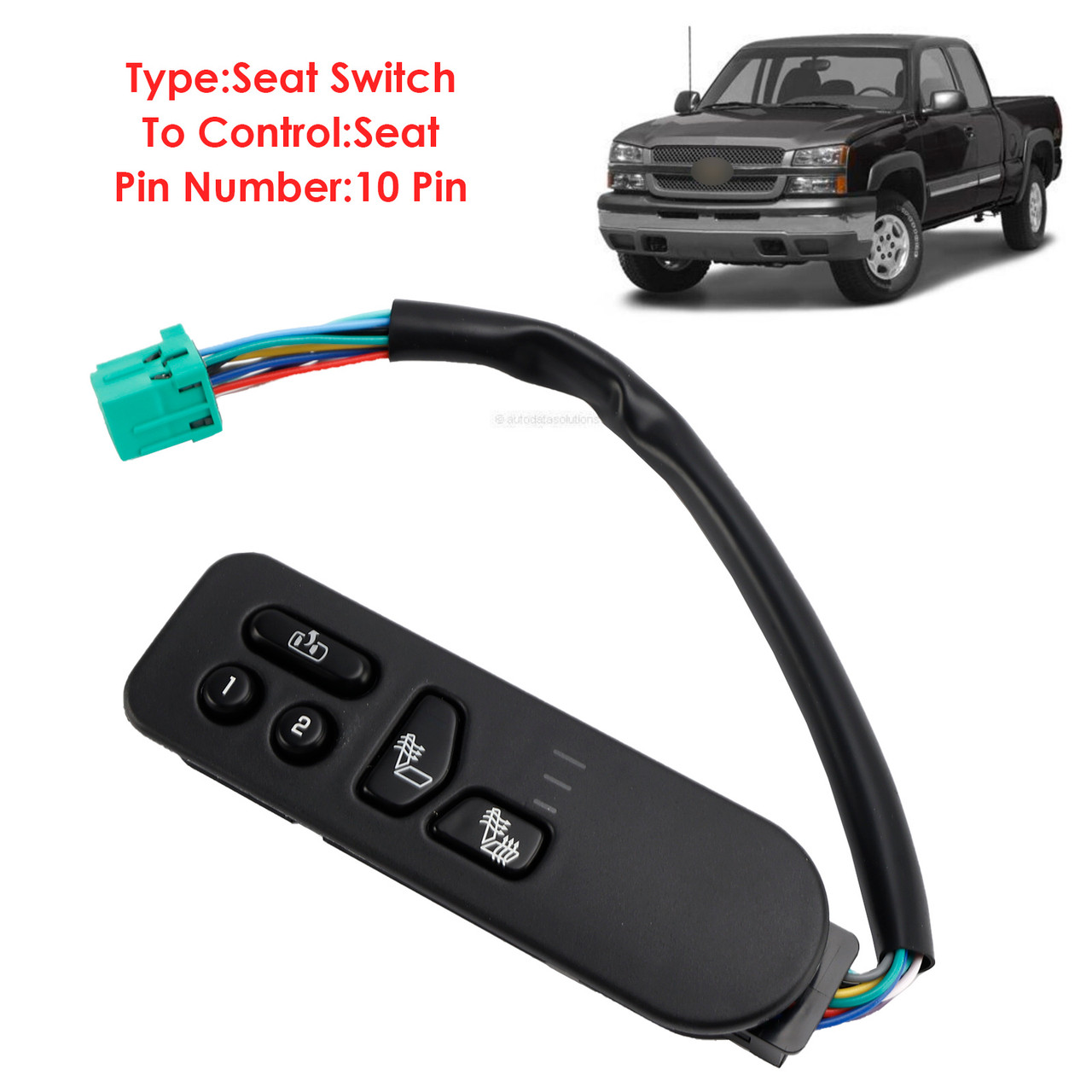 2003-2007 GMC Sierra 1500 2500 3500 Front Left Power Seat Switch 15116863 Generic