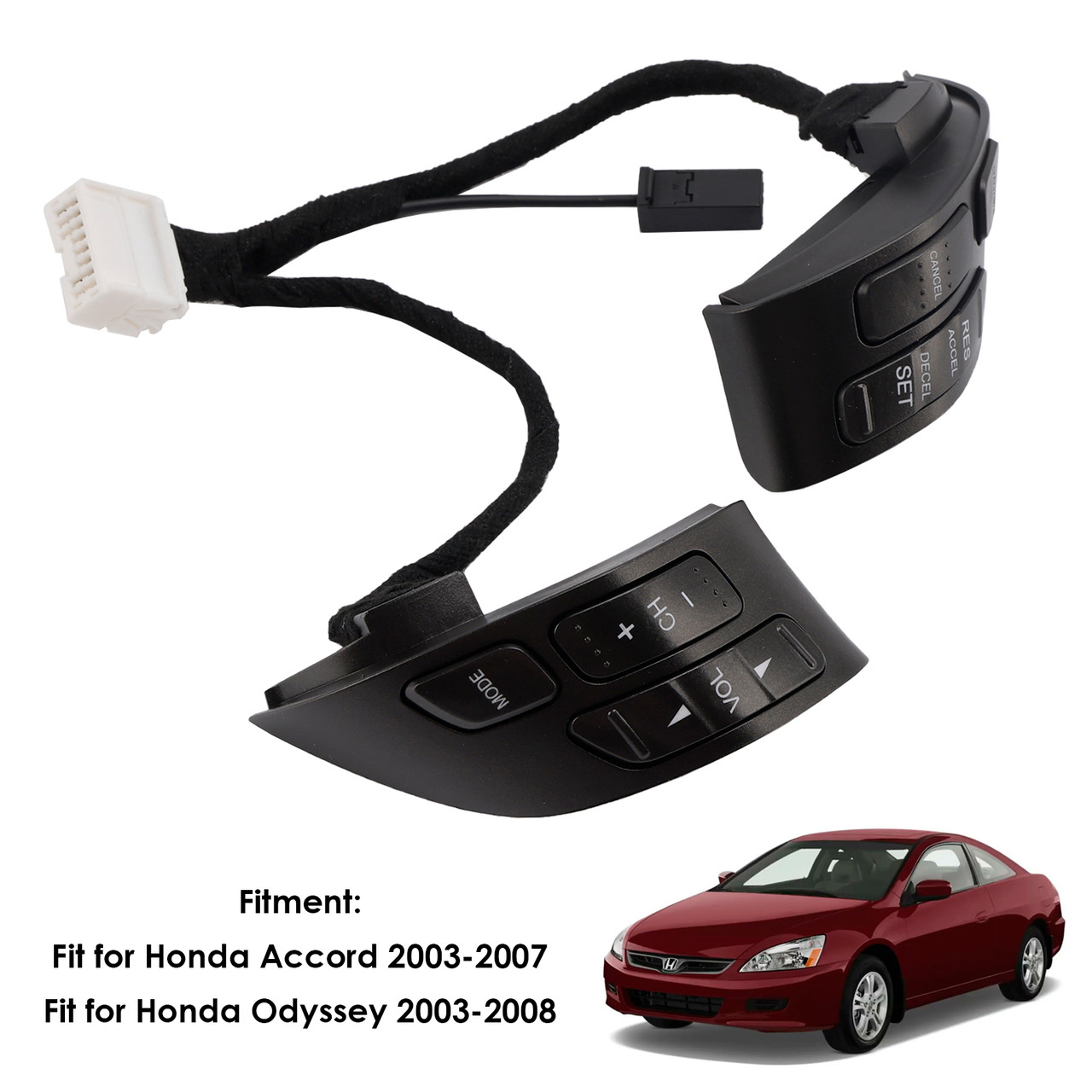 2003-2007 Honda Accord Steering Wheel Cruise Volume Control Switch Button 35880-SDB-A21 Generic