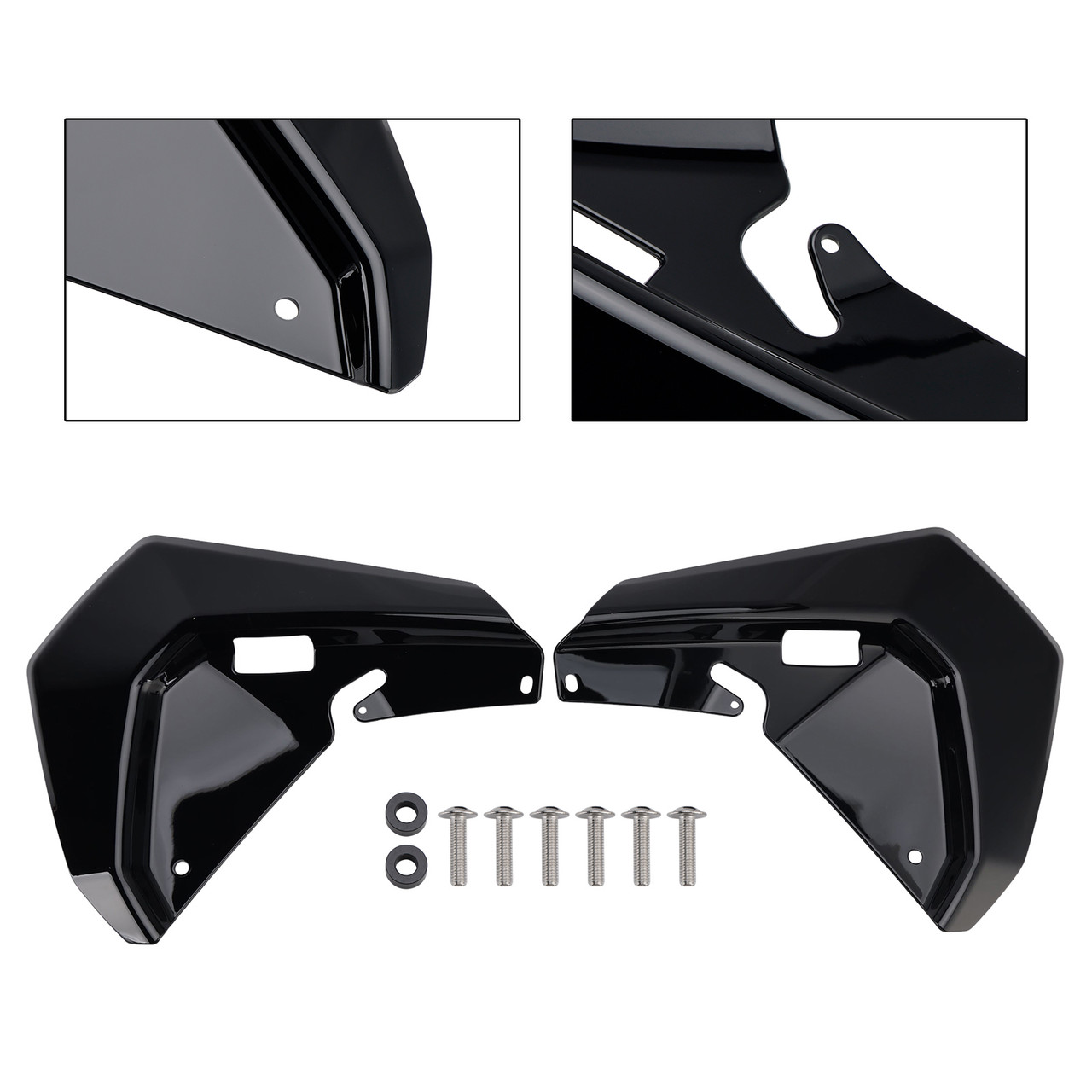 2024-2025 BMW R1300GS Windshield Plate Side Panels Black Generic