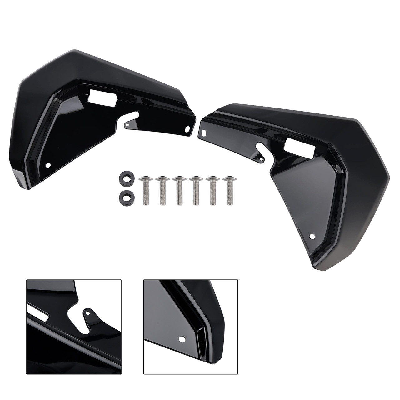 2024-2025 BMW R1300GS Windshield Plate Side Panels Black Generic