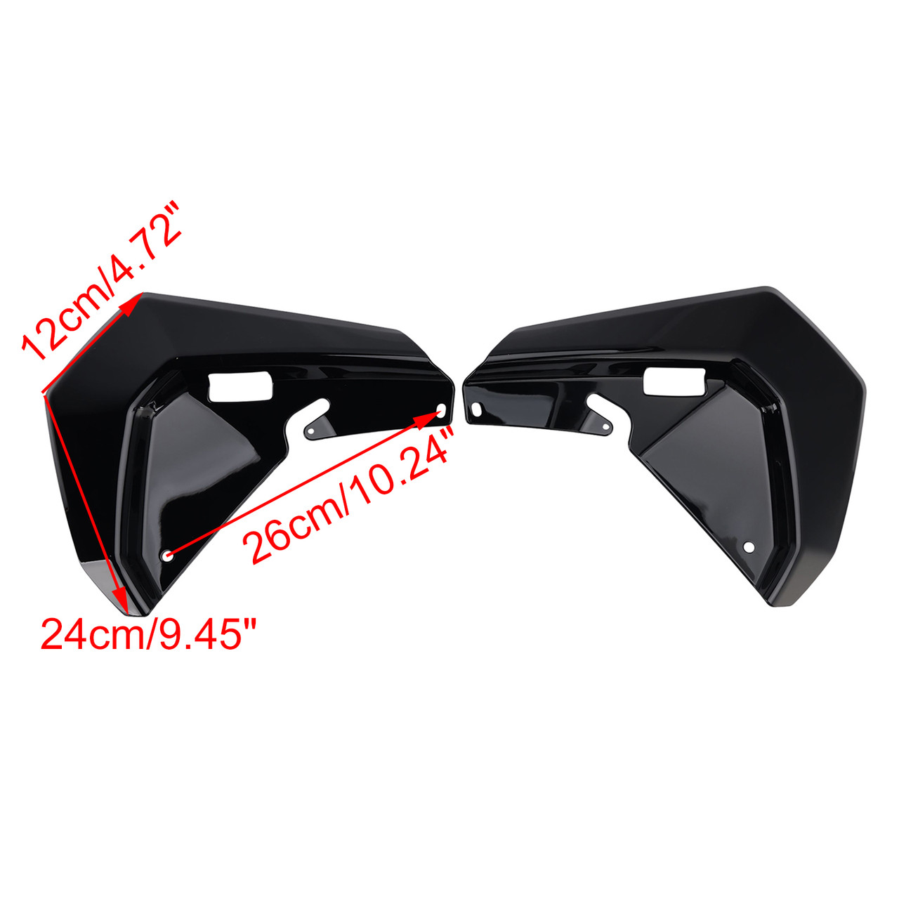 2024-2025 BMW R1300GS Windshield Plate Side Panels Black Generic