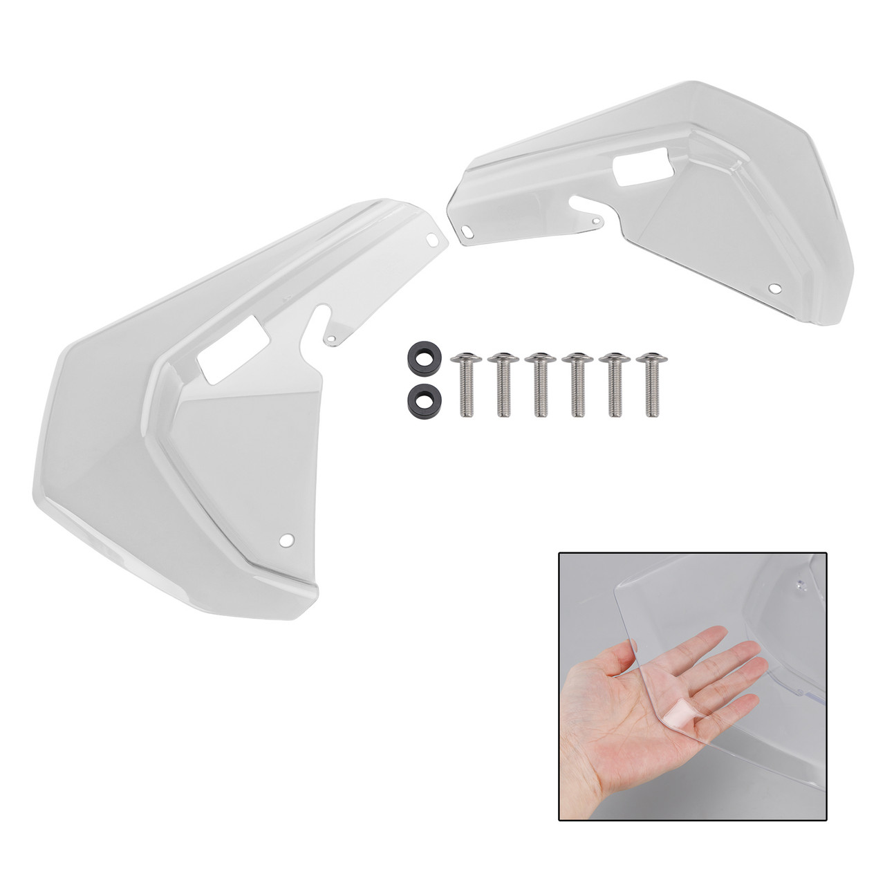 2024-2025 BMW R1300GS Windshield Plate Side Panels Clear Generic