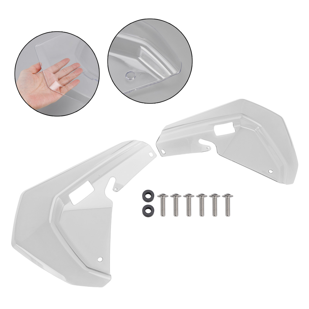 2024-2025 BMW R1300GS Windshield Plate Side Panels Clear Generic