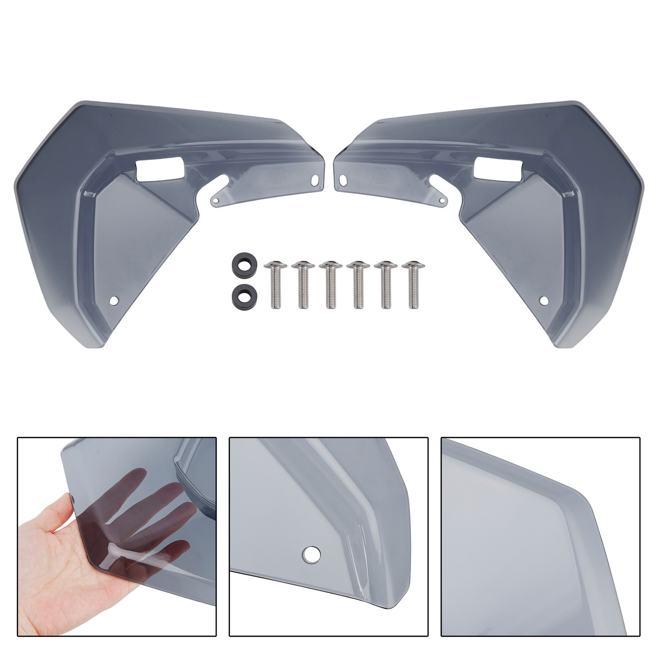 2024-2025 BMW R1300GS Windshield Plate Side Panels Gray Generic