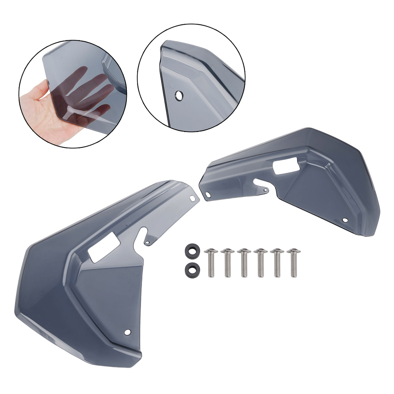 2024-2025 BMW R1300GS Windshield Plate Side Panels Gray Generic