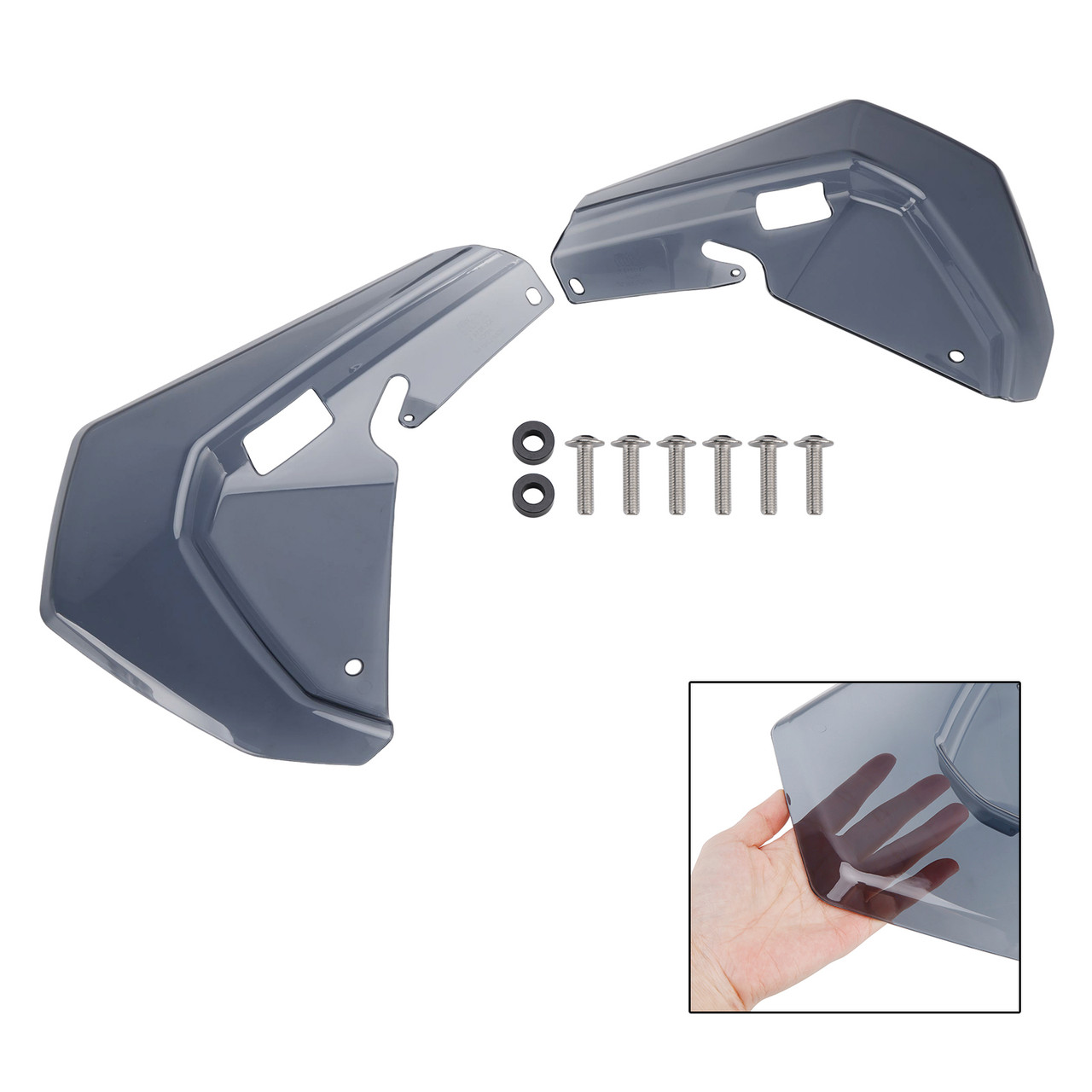 2024-2025 BMW R1300GS Windshield Plate Side Panels Gray Generic