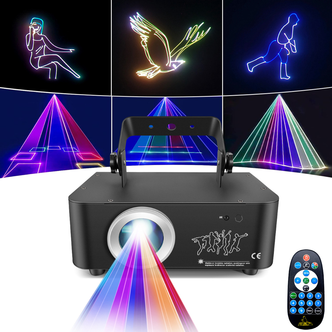 500MW Dynamic Full-Color RGB Display 3D Show With Visual Effects Stage Light
