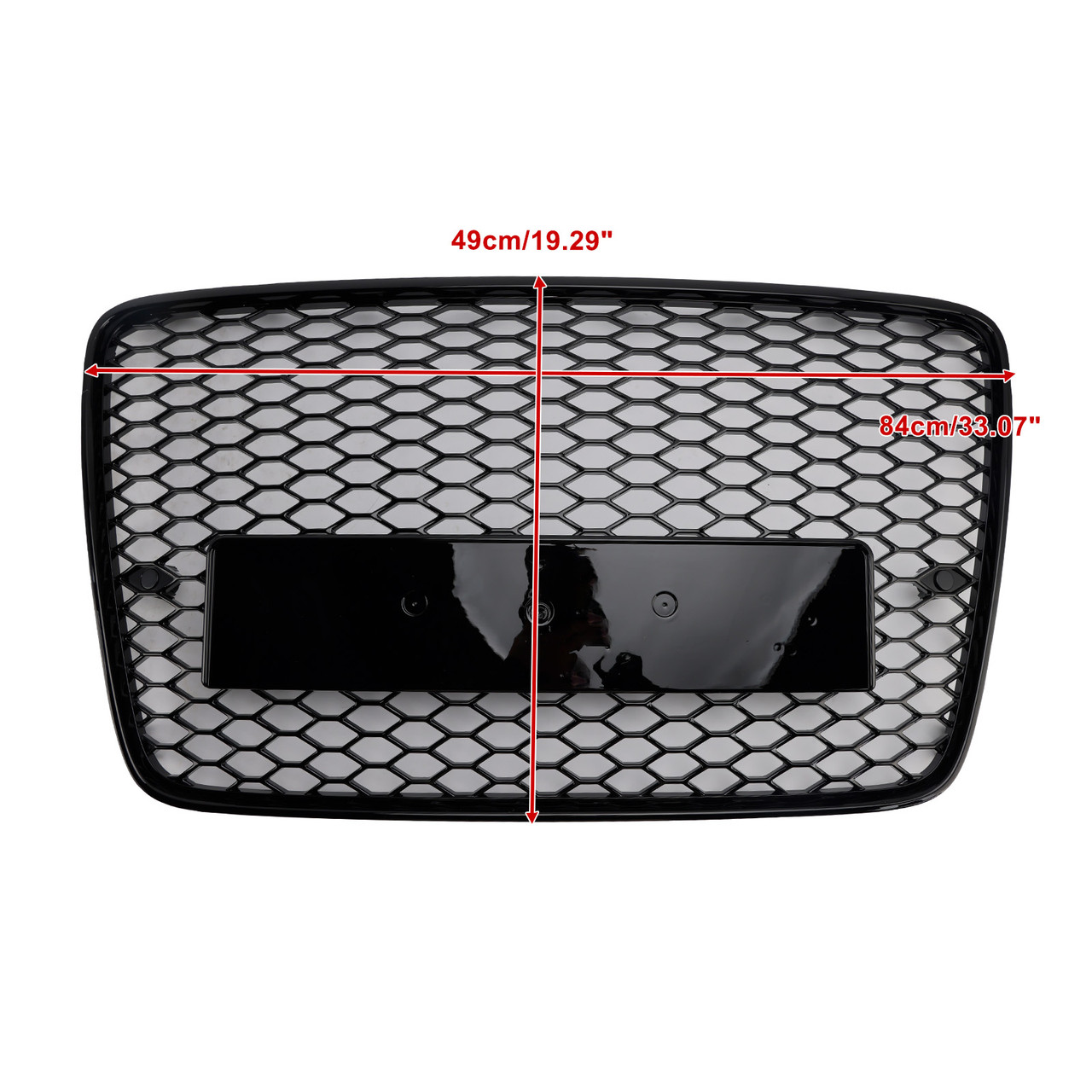 2005-2015 Audi Q7 SQ7 Front Bumper Radiator Vent Mesh Grille Gloss Black Generic