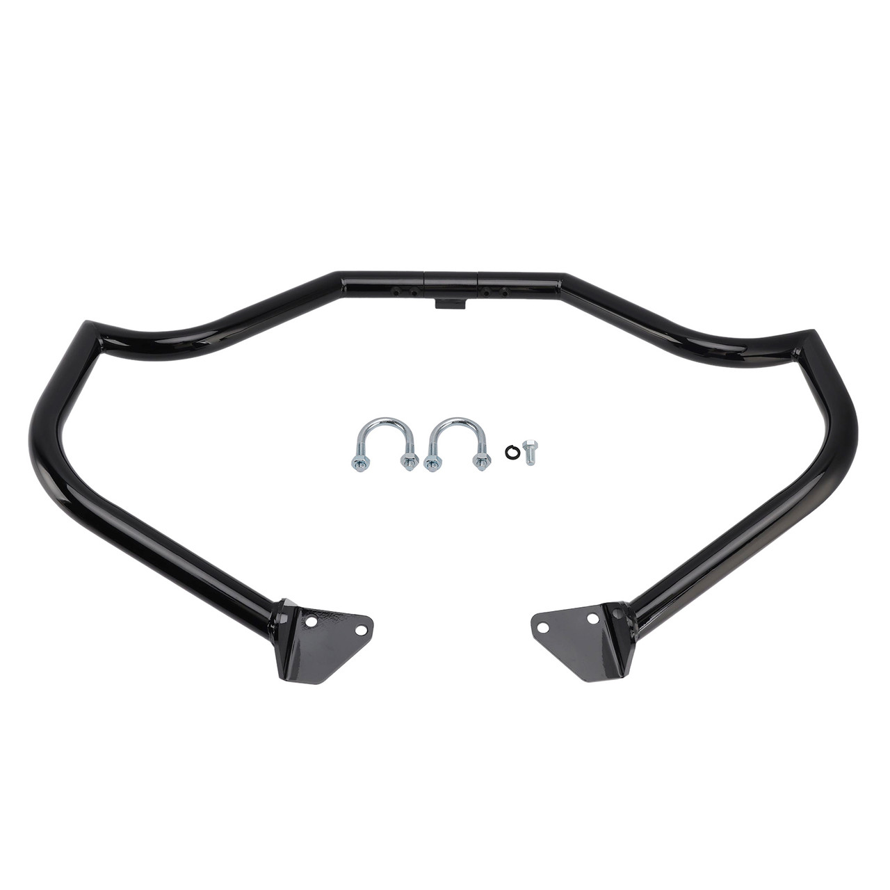 2006-2017 Wide Glide FXDWG Engine Guard Crash Bar Frame Protector Bumper Black Generic