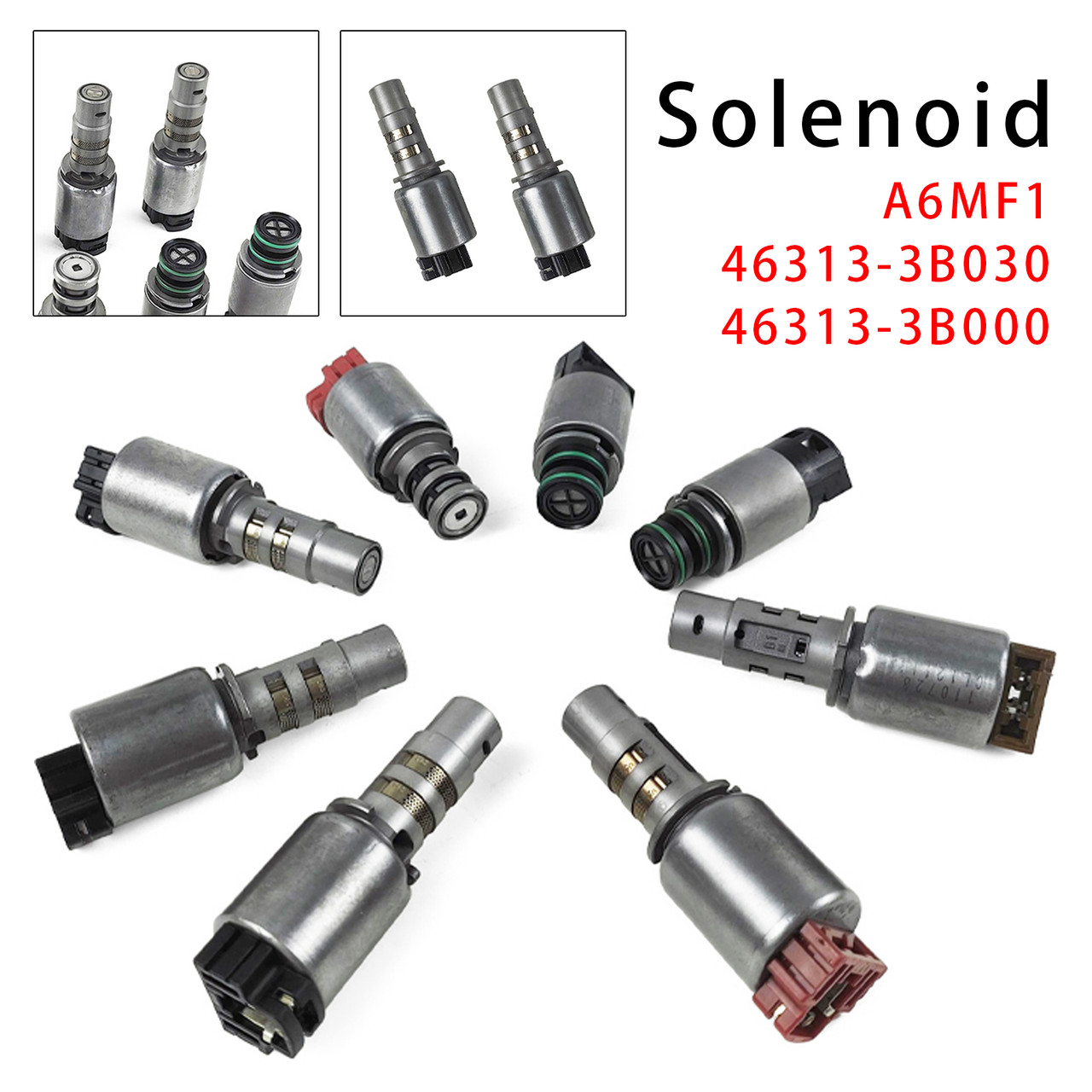 HYUNDAI 8PCS Transmission Solenoid A6MF1 46313-3B030 46313-3B000 Generic