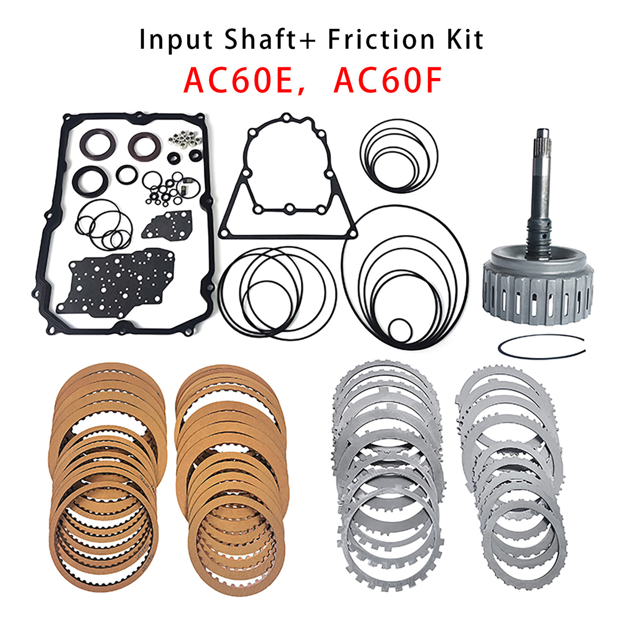 2015-onward Toyota 2.7L AC60E/F Transmission C1 Clutch Drum With Input Shaft Friction Kit Generic