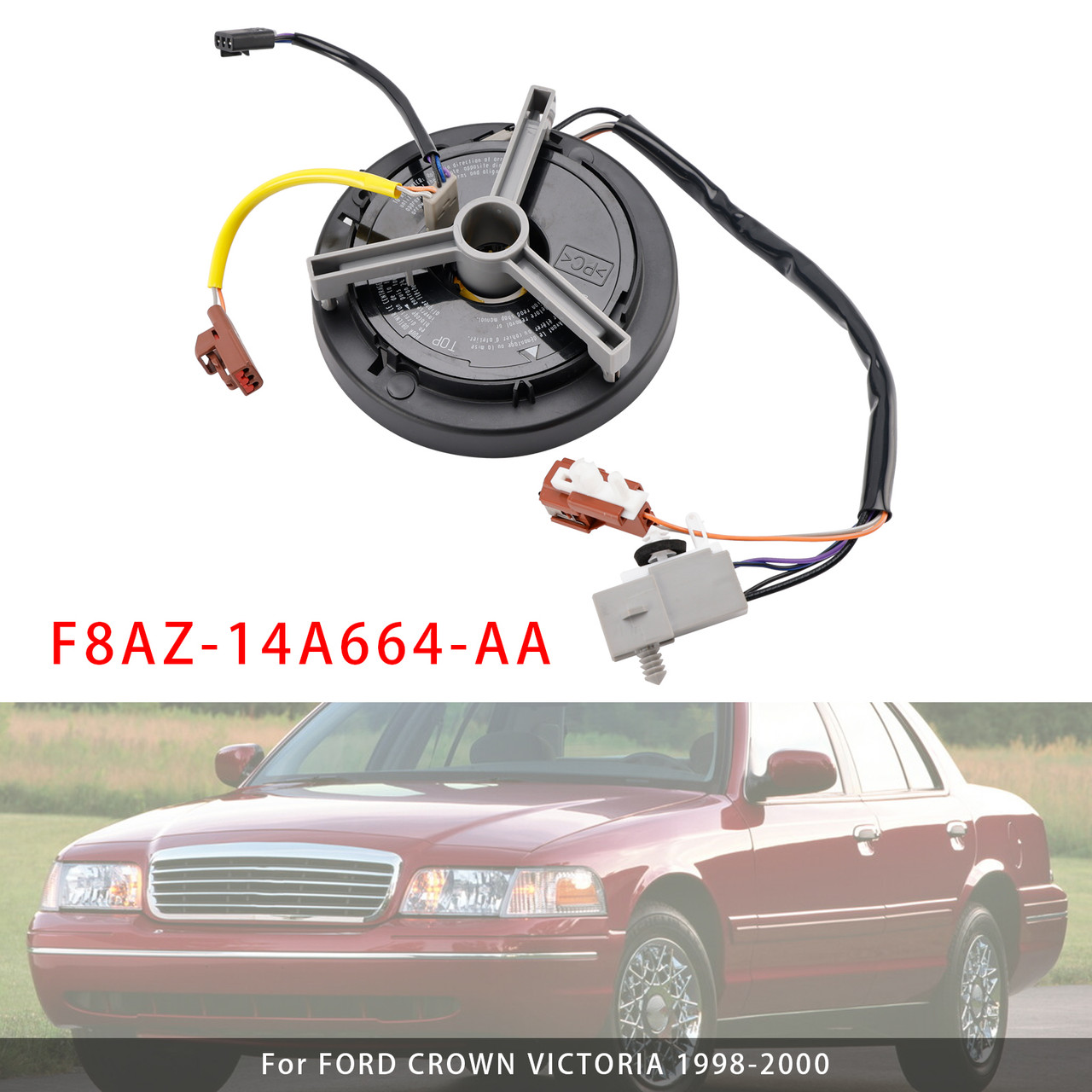1998-2000 FORD CROWN VICTORIA Clock Spring F8AZ-14A664-AA Generic