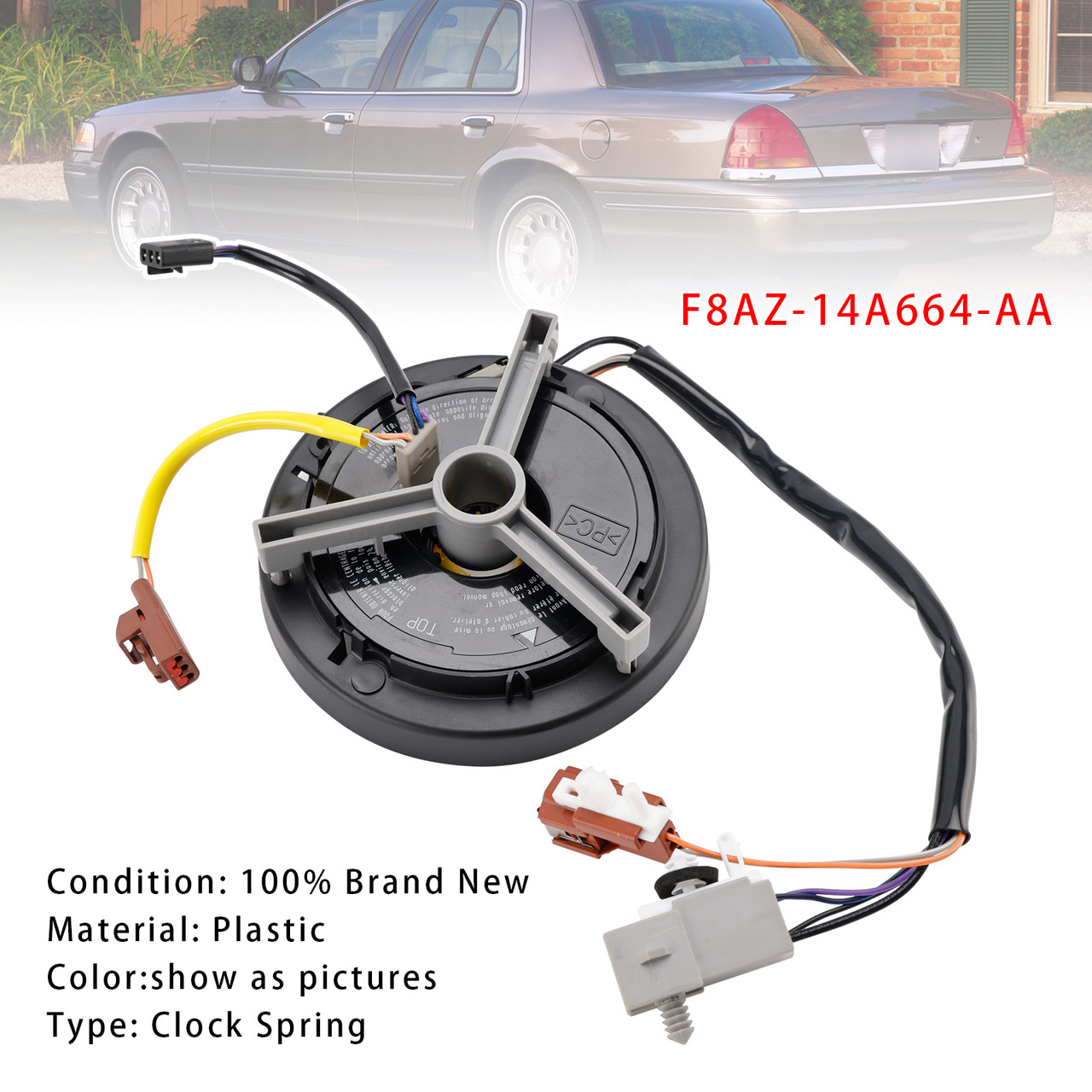 1998-2000 FORD CROWN VICTORIA Clock Spring F8AZ-14A664-AA Generic