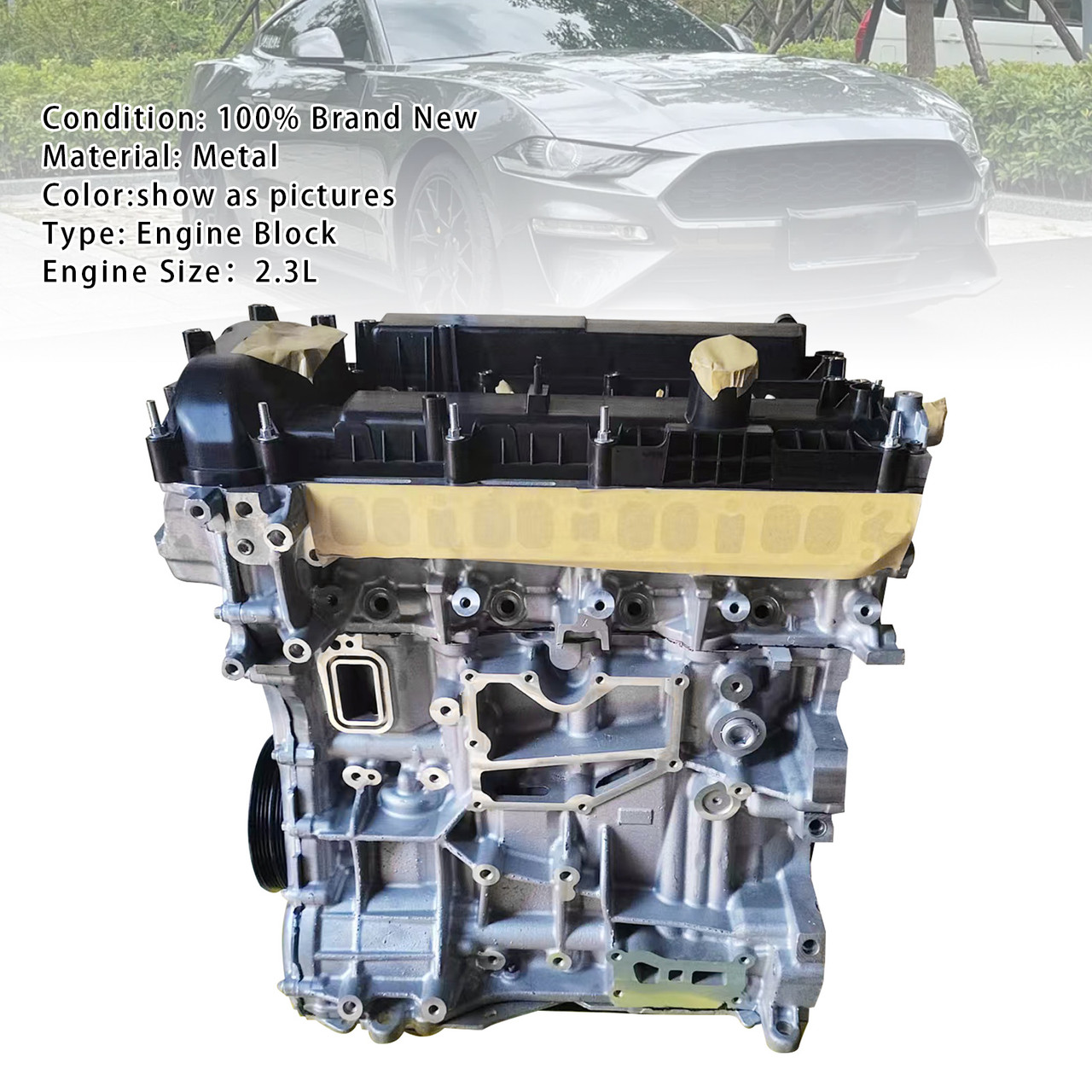 2015-2023 Ford Mustang 2.3L Ecoboost Brand New Long Engine Block Generic