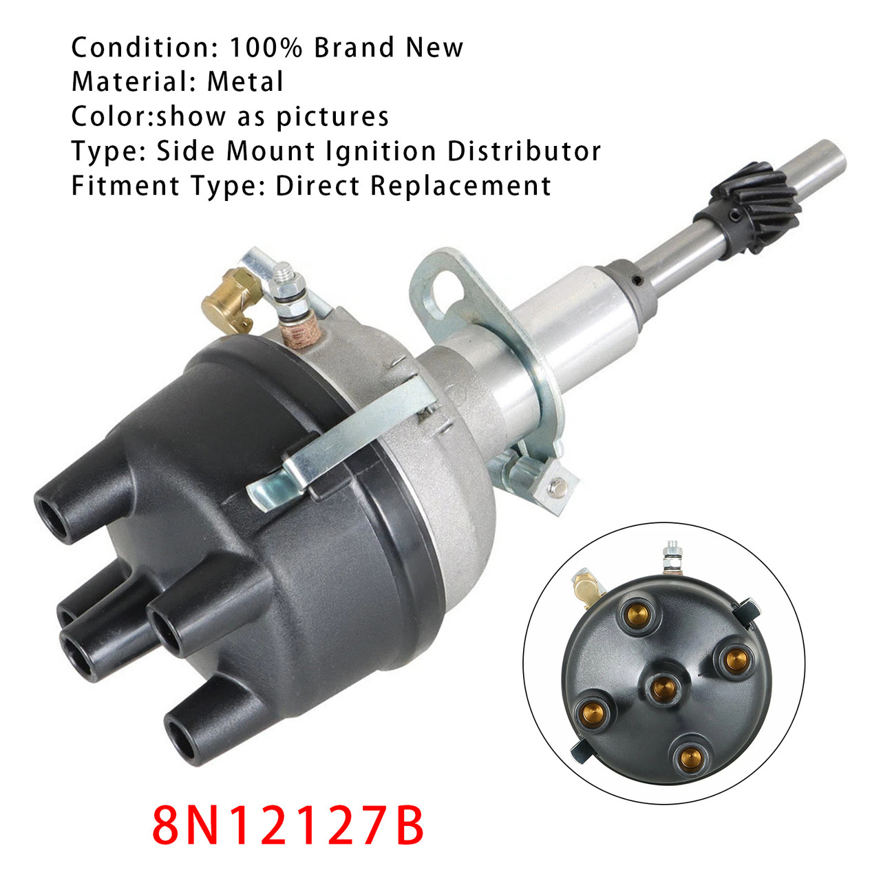 Distributor 8N12127B For Ford 2N 8N 9N Tractors Ignition Distributor