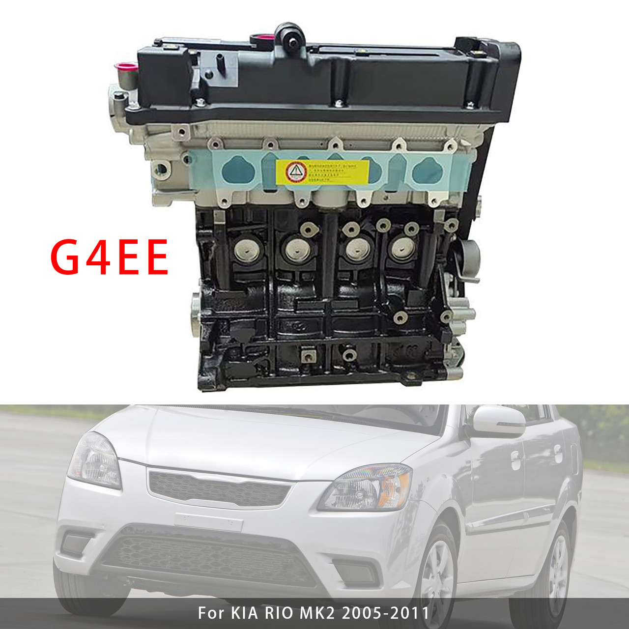 2005-2011 KIA RIO MK2 G4EE Engine Assembly Long Engine Generic