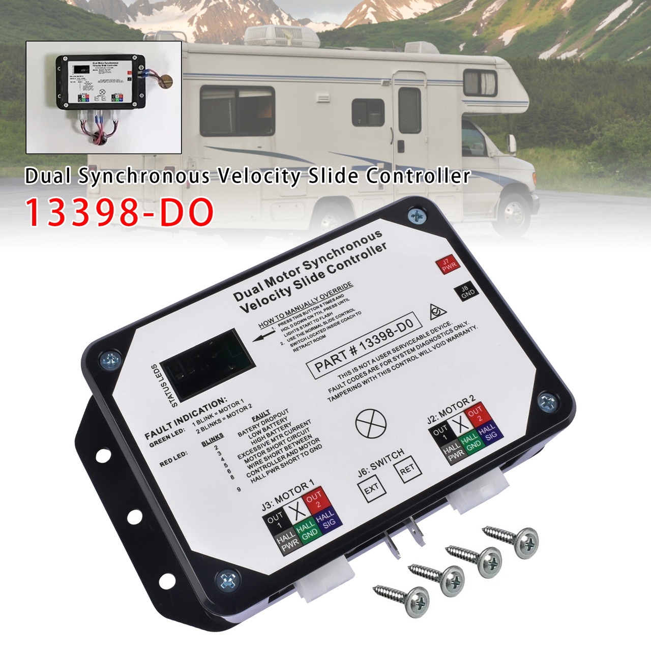 13398-D0 Dual Motor Synchronous Velocity Slide Controller For Lippert V-Sync II