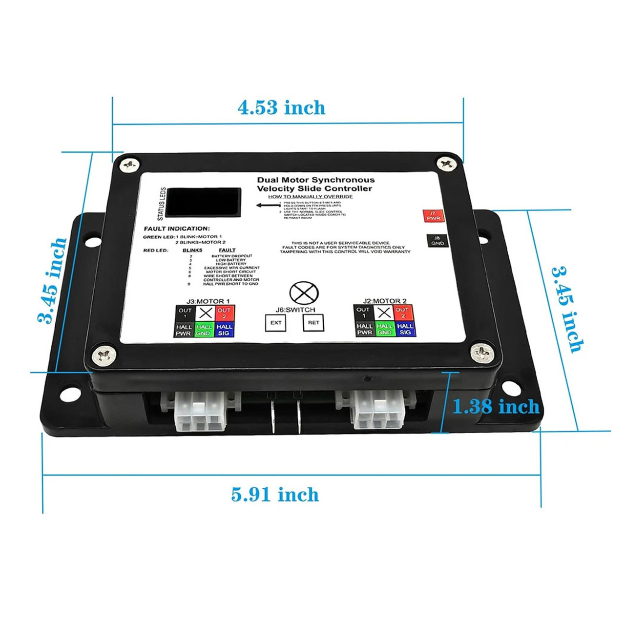 13398-D0 Dual Motor Synchronous Velocity Slide Controller For Lippert V-Sync II