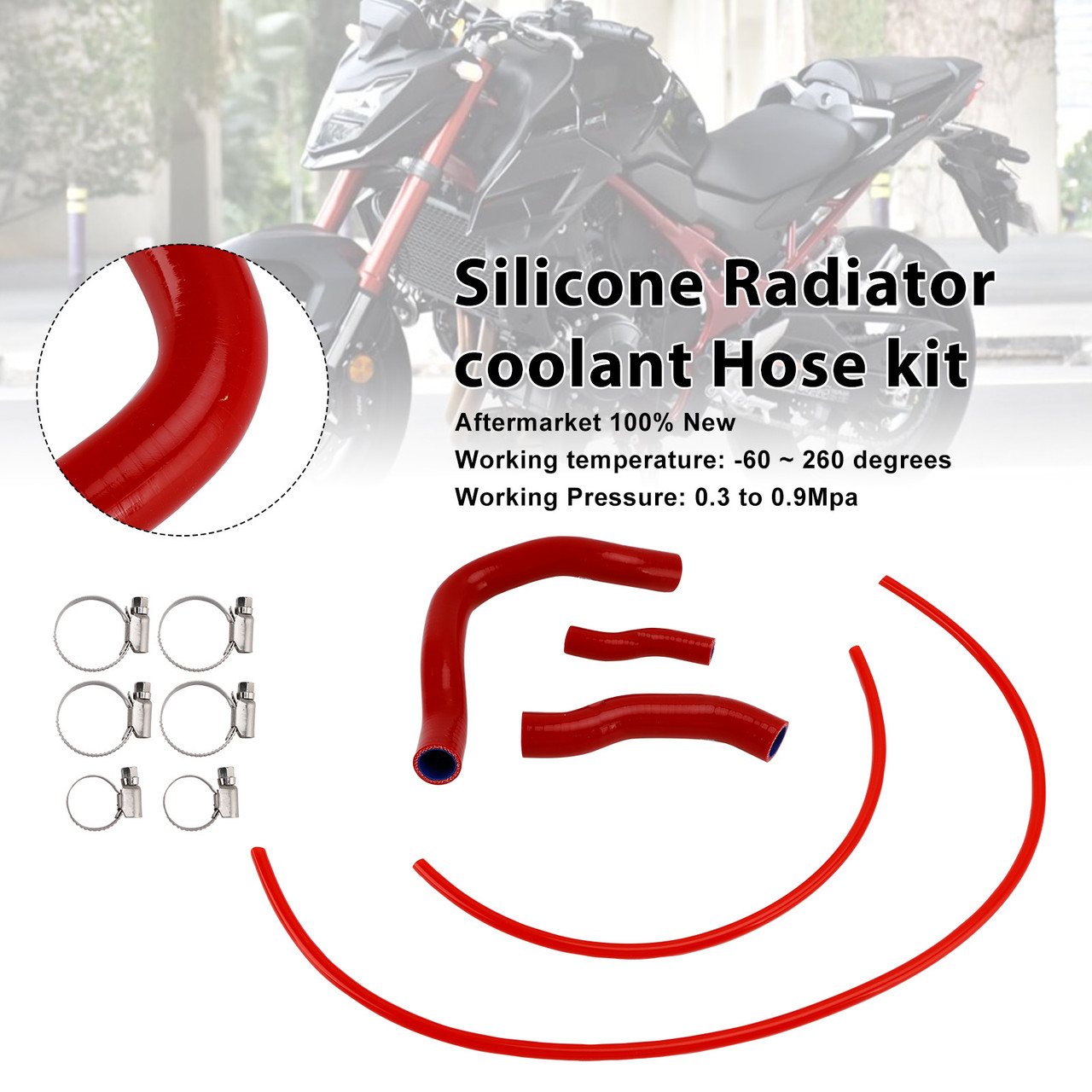 2023-2025 Honda XL750 Transalp Silicone Radiator coolant Hose kit Red Generic