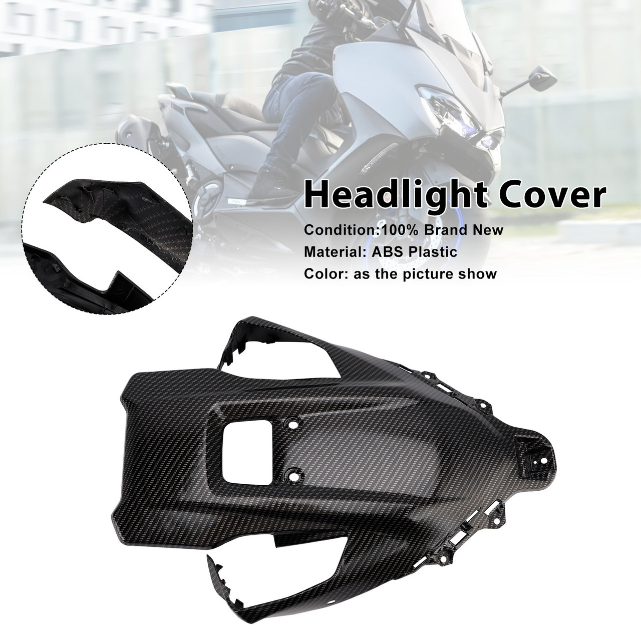 2025-2026 Yamaha T-MAX 560 Headlight Cover Carbon Generic