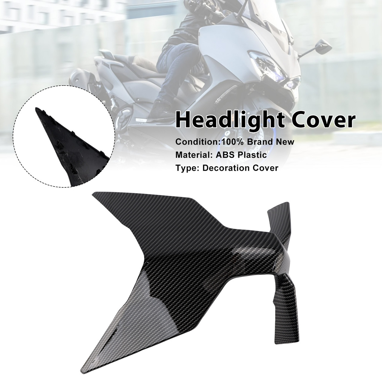 2025-2026 Yamaha T-MAX 560 Front Headlight Nose Mid Fairing Cover Generic