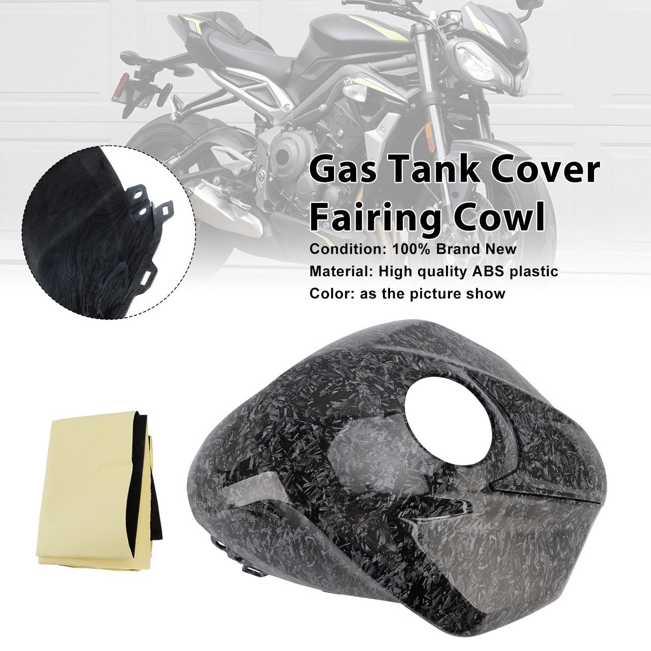 2023-2025 Triumph Street Triple 765 R/RS Gas Tank Cover Fairing Cowl Forge Generic