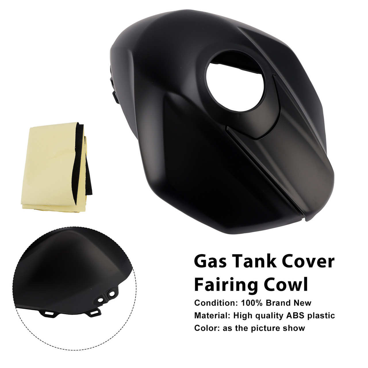 2023-2025 Triumph Street Triple 765 R/RS Gas Tank Cover Fairing Cowl Matte Black Generic