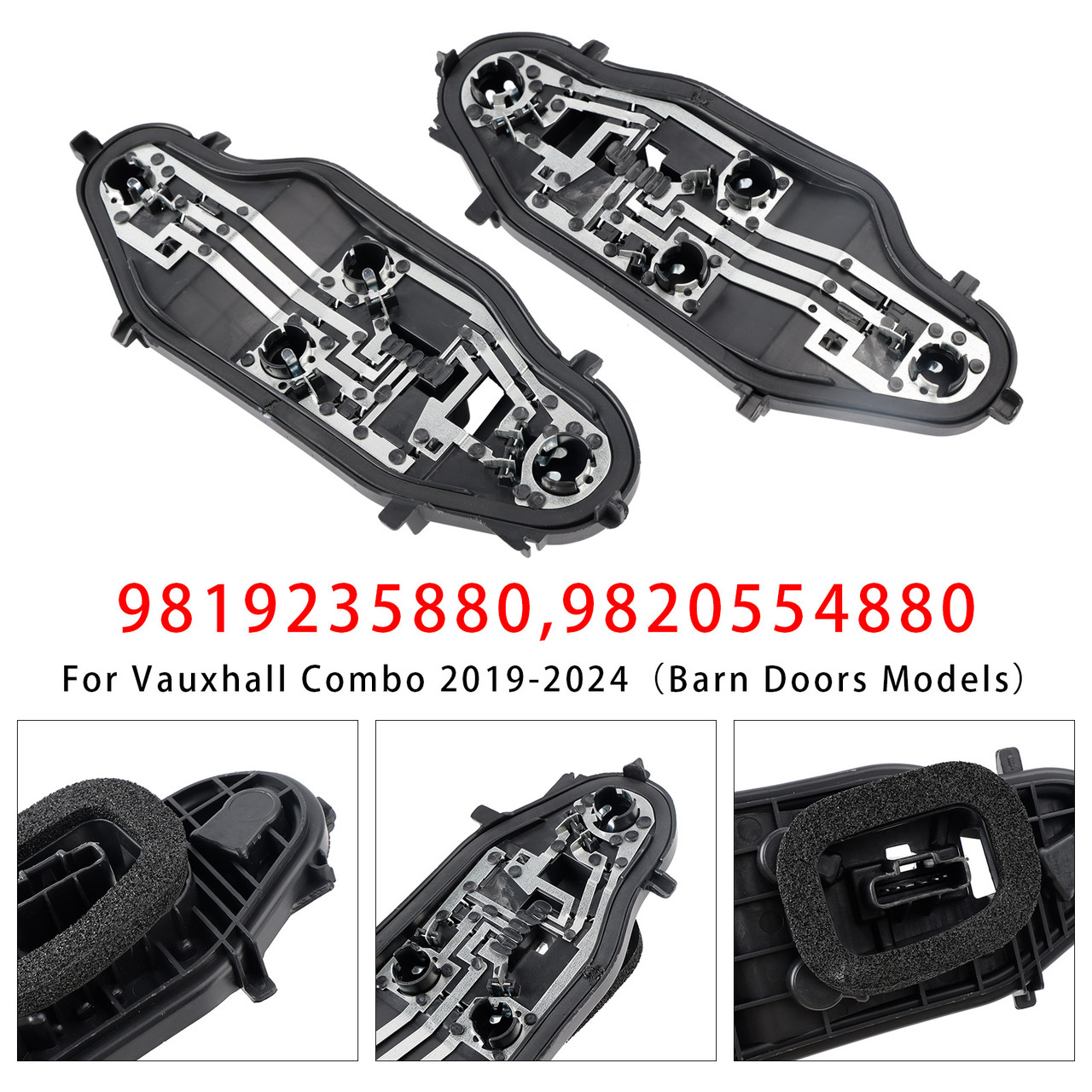 2020-2024 Toyota Proace City Left+Right Rear Light Bulb Holder 9819235880 9820554880 Generic