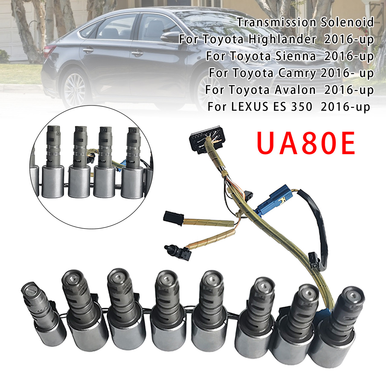 2016- up Toyota Camry 9PCS UA80E Auto Transmission Solenoids Generic