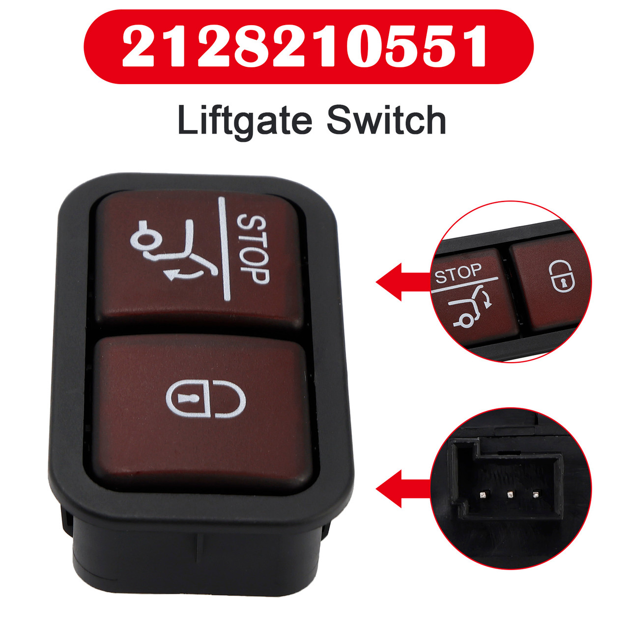 2004-2021 Mercedes-Benz E GL GLK GLS ML R Liftgate Switch 2128210551 Generic