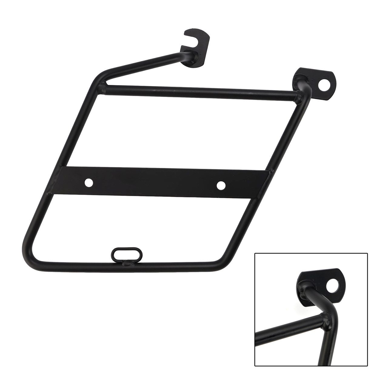 1999-2025 KAWASAKI W800 W650 W400 Right Luggage Rack Side Saddle Bag Mount Bracket Black Generic
