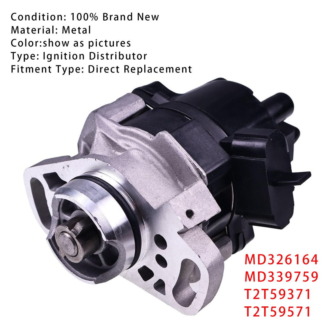 Mitsubishi 4G13 Colt GLX 1.3L Ignition Distributor MD326164 MD339759 T2T59371 T2T59571 Generic