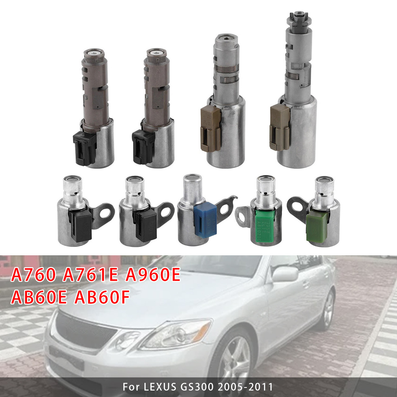 2005-2011 LEXUS GS300 IS300 9X Transmission Shift Solenoids A760 A761E A960E AB60E AB60F GS300 Generic