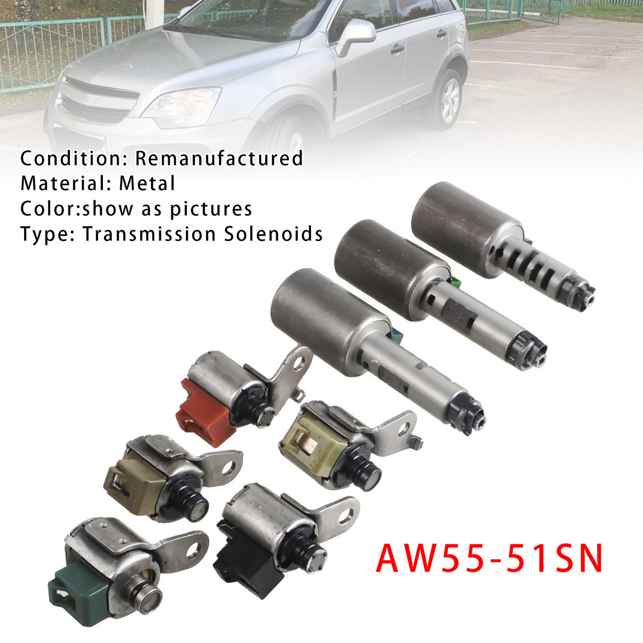 2007-2008 Suzuki XL-7 8PCS Transmission Shift Solenoids Valve AW55-51SN Generic