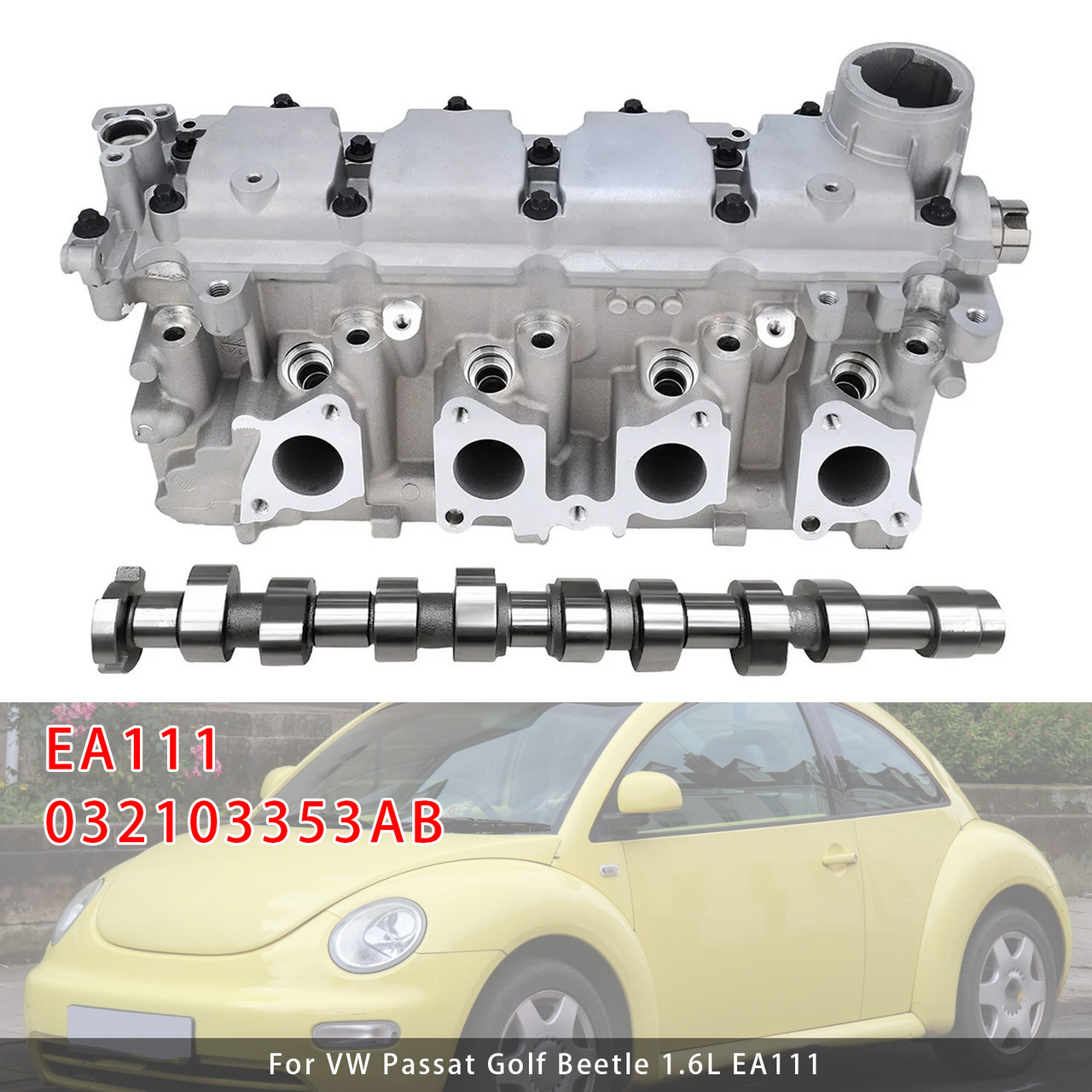 VW Passat Golf Beetle 1.6L EA111 Cylinder Head Assembly 032103353AB Generic