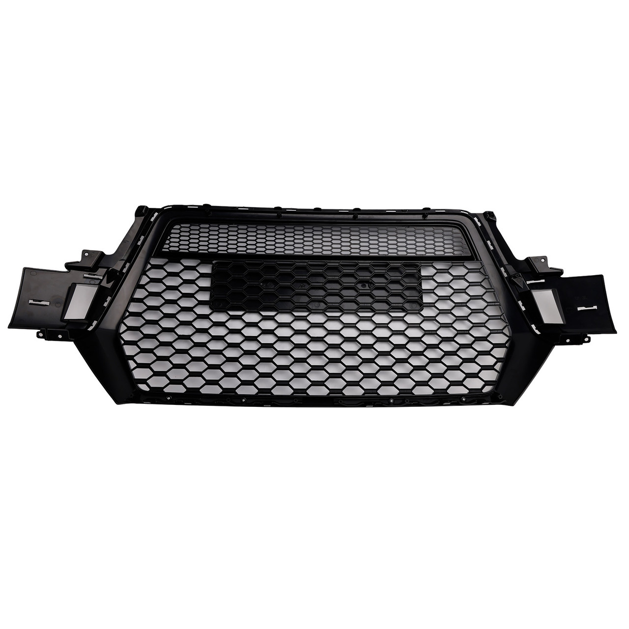 2016-2019 Audi Q7 SQ7 Front Bumper Radiator Vent Mesh Grille Gloss Black Generic