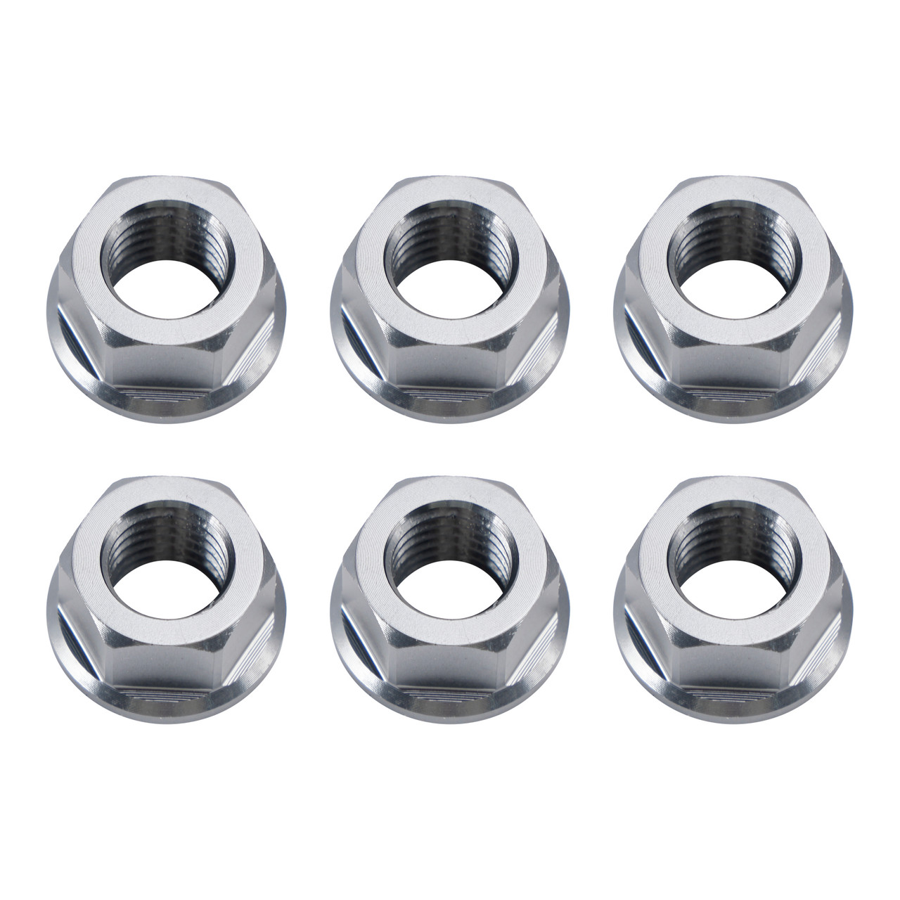 CNC Aluminum Rear Sprocket Carrrier Flange Nuts Set M10x1.5mm Gray