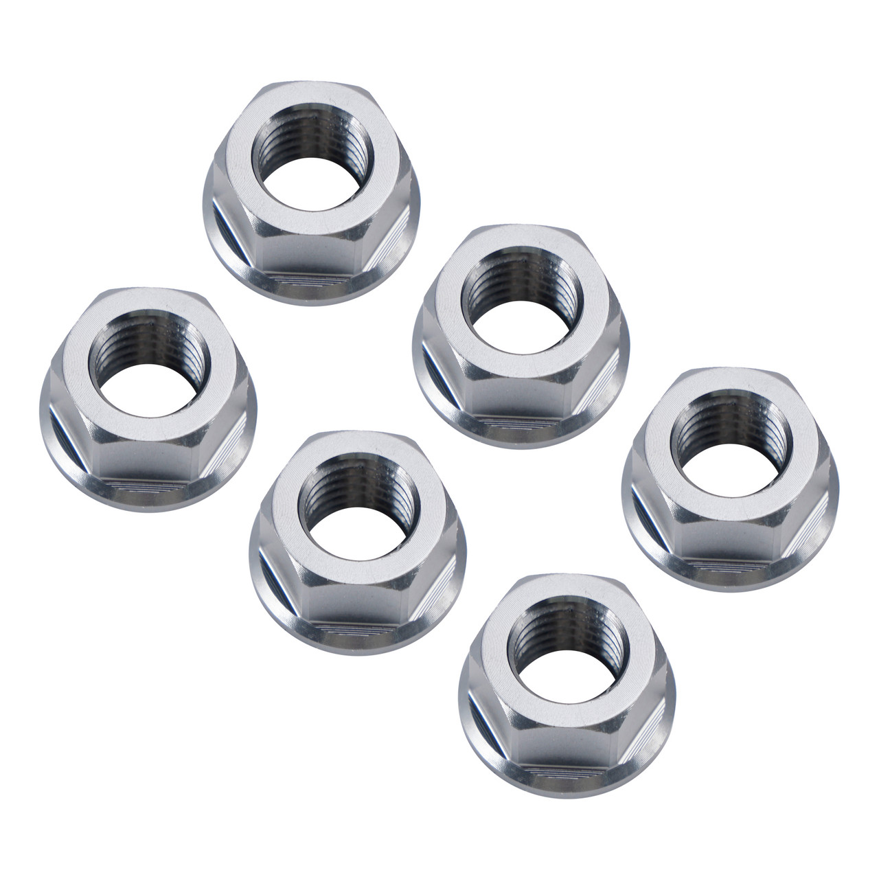 CNC Aluminum Rear Sprocket Carrrier Flange Nuts Set M10x1.5mm Gray