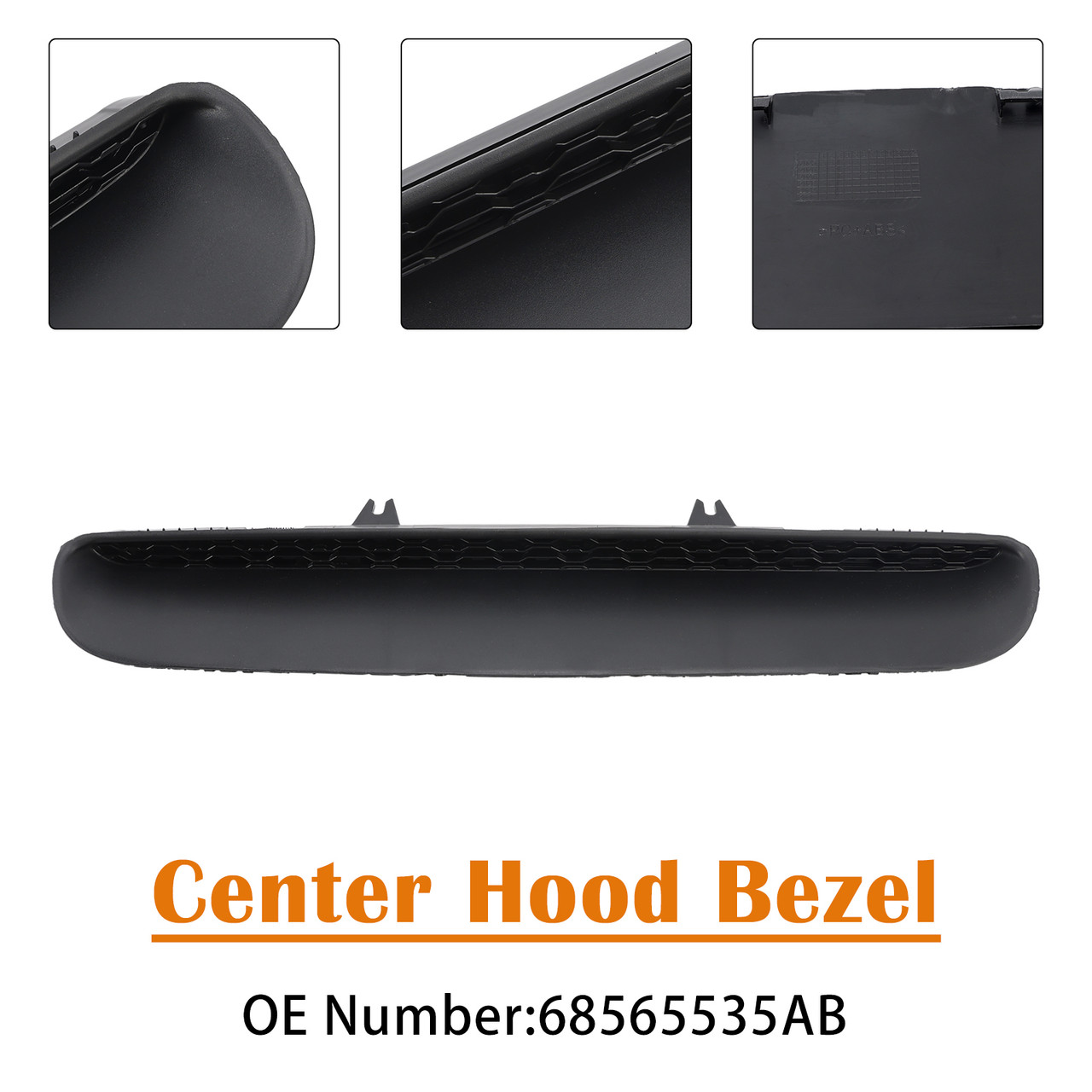 2023-2025 RAM 2500 3500 Center Hood Bezel 68565535AB Generic