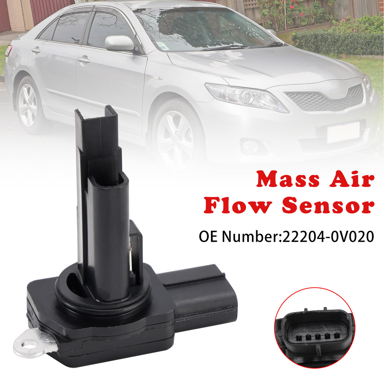 Toyota Camry RAV4 Lexus 2.4L 2.5L Mass Air Flow Meter MAF Sensor 22204-0V020 Generic