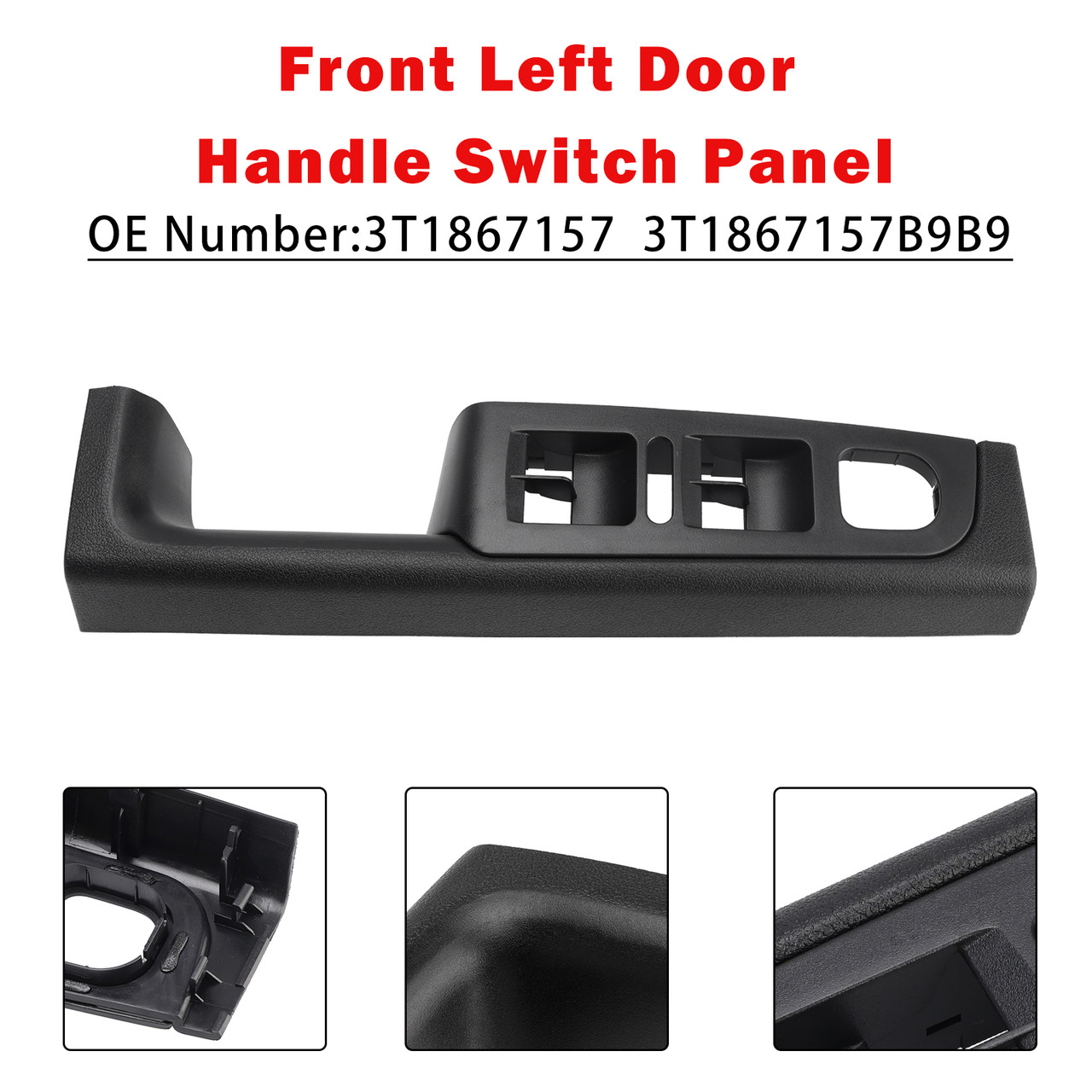 2008-2015 Skoda Superb (3T) Front Left Door Handle Switch Panel 3T1867157 Generic