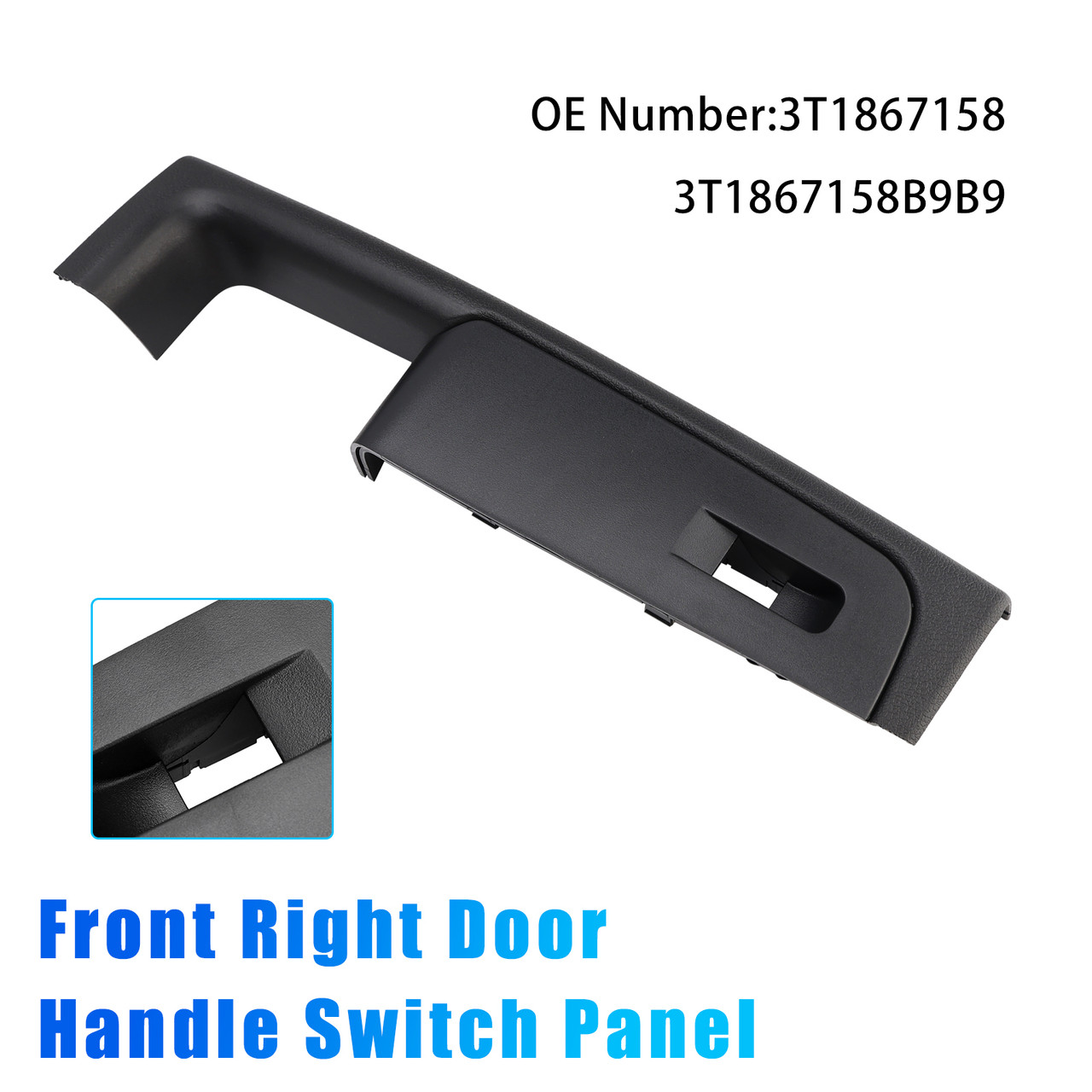 2008-2015 Skoda Superb (3T) Front Right Door Handle Switch Panel 3T1867158 Generic